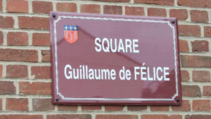 Photo de la plaque du Square Guillaume de Félice à Bolbec.